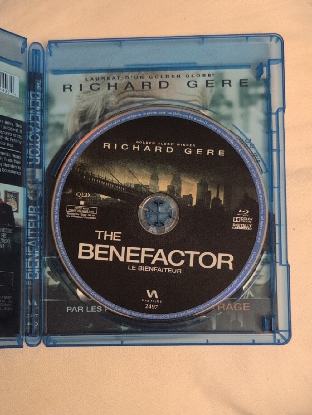 The Benefactor Blu-Ray (Bilingual) Richard Gere, Dakota Fanning ✨VGUC - Picture 3 of 7